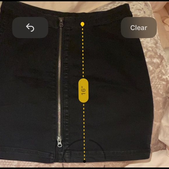 Free People Denim Zip-front Skirt - Picture 4 of 4